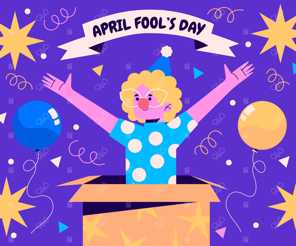 تصویرسازی دستی روز اول آوریل