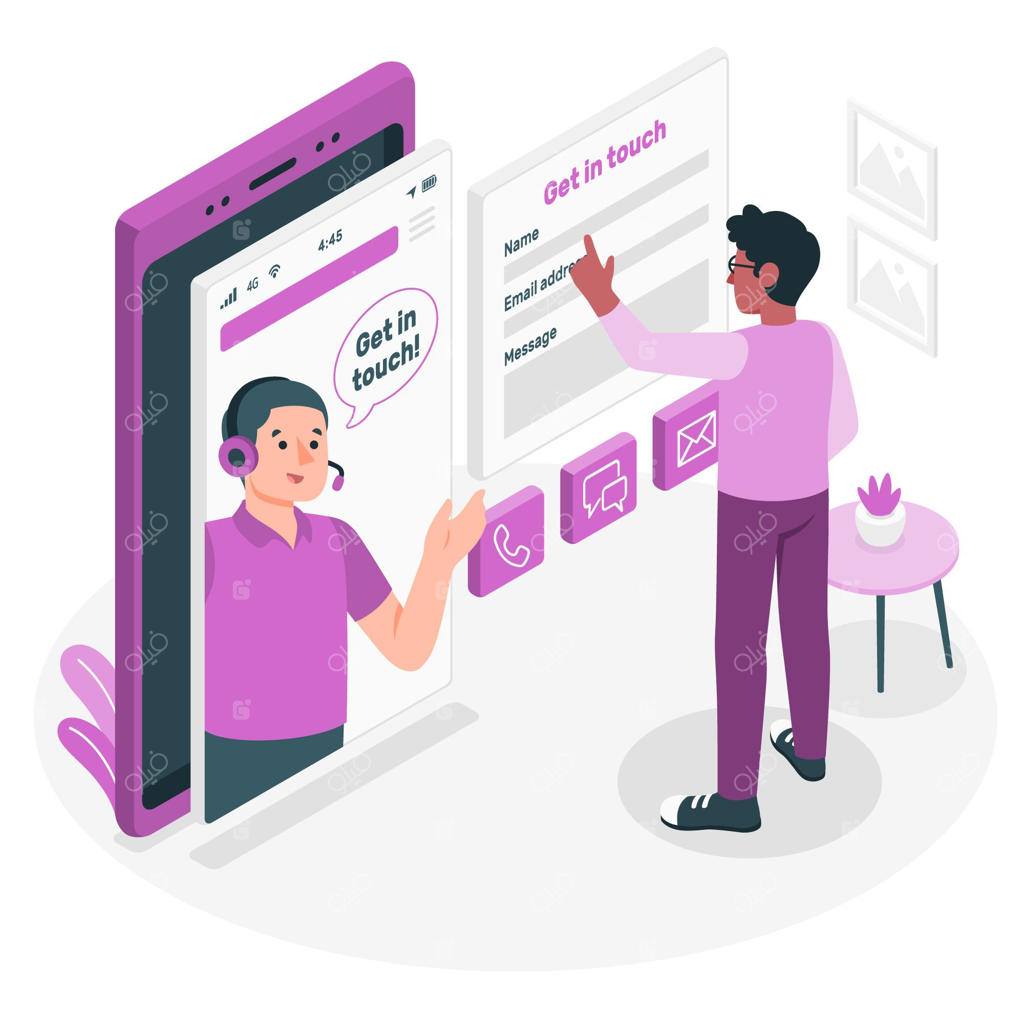 تصویرسازی مفهوم ارتباط برقرار کردن