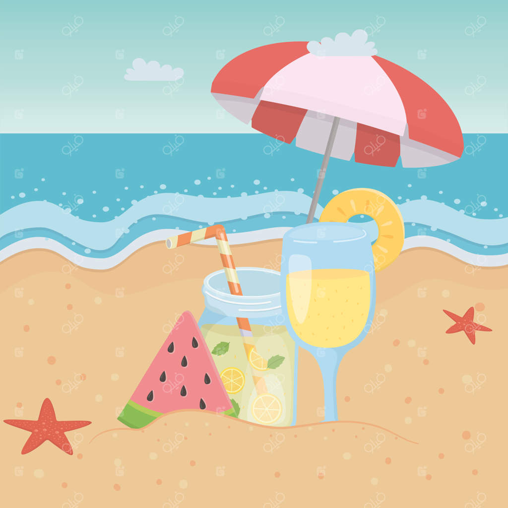 نوشیدنی آب پرتقال و آناناس