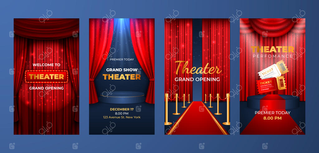 مجموعه استوری‌های اینستاگرام نمایش تئاتر