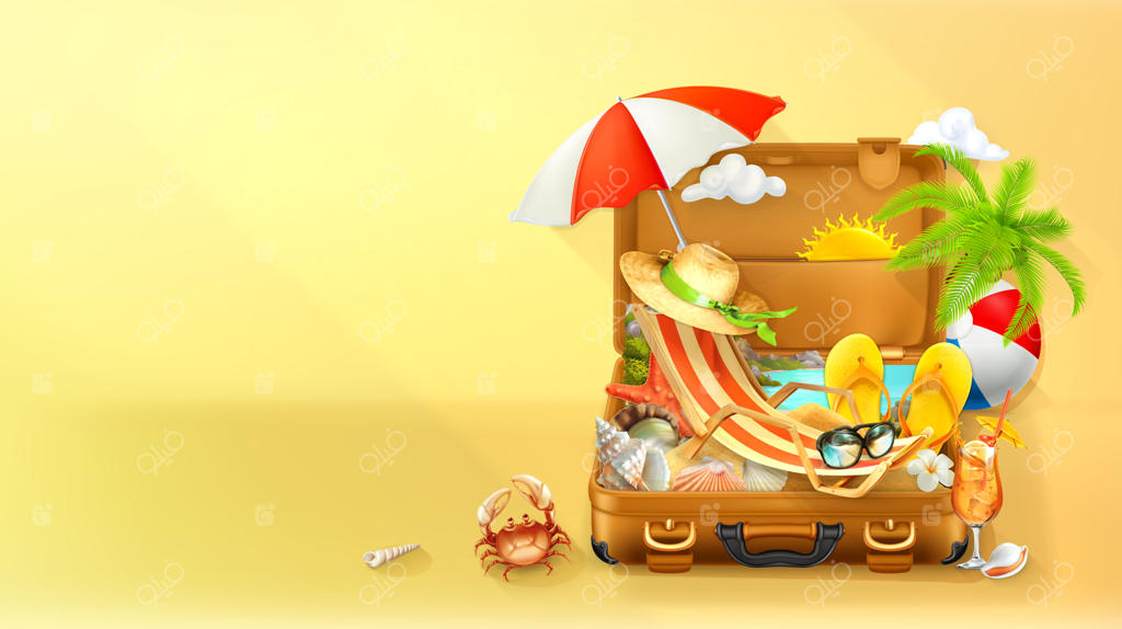 تعطیلات ساحلی: تابستان، تصویرسازی