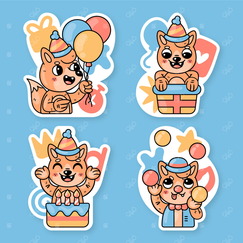 برچسب‌های تولد فردا، روباه دوست‌داشتنی