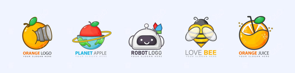 طراحی لوگو با مجموعه خطوط بیرونی