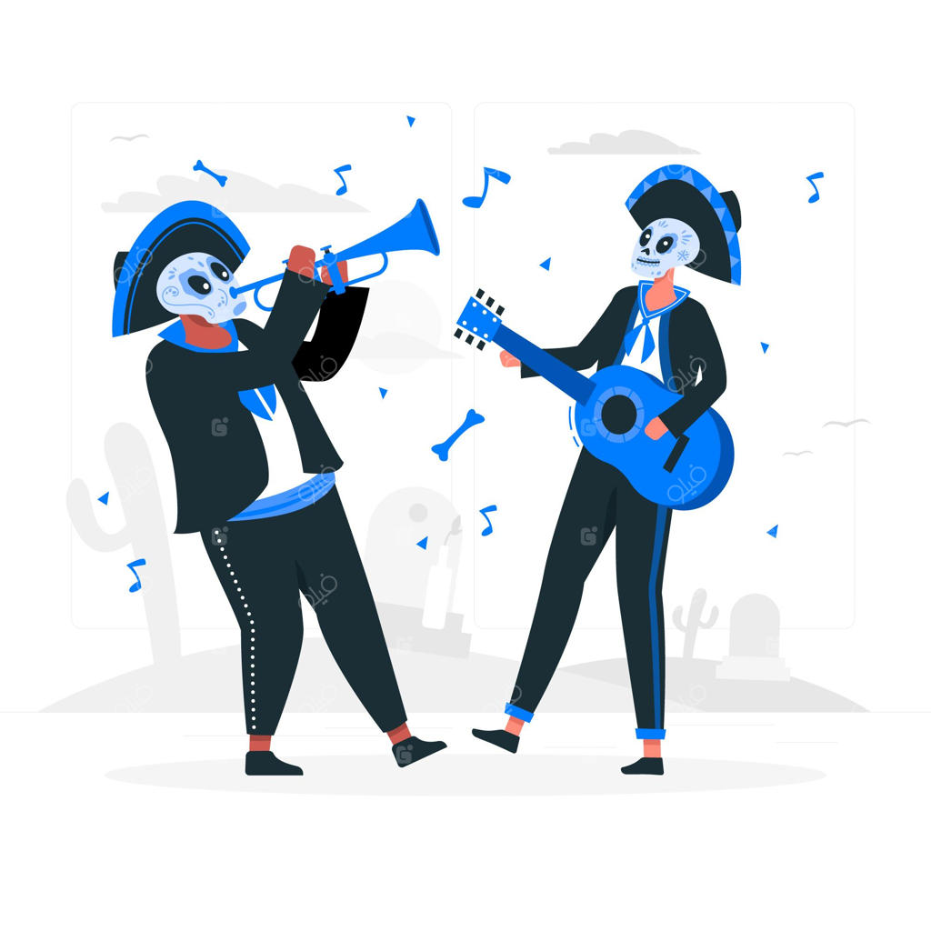 تصویرسازی مفهومی جشن روز مردگان