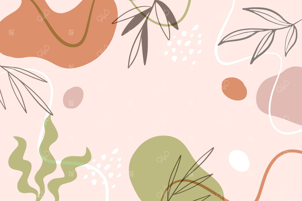 پس‌زمینه مینیمال با طراحی دستی