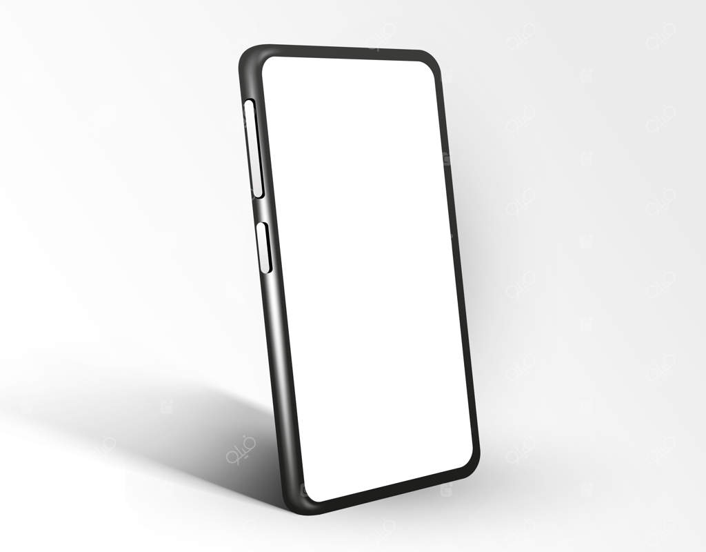 پترن دستگاه موبایل ایزوله با نمایشگر خاموش و واقع‌گرایانه