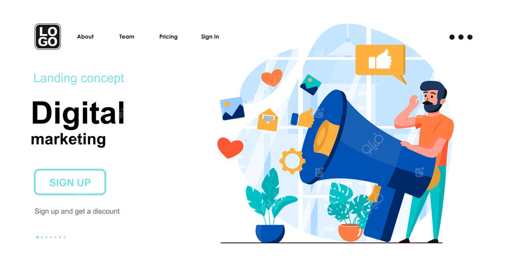 مفهوم طراحی تخت در بازاریابی دیجیتال