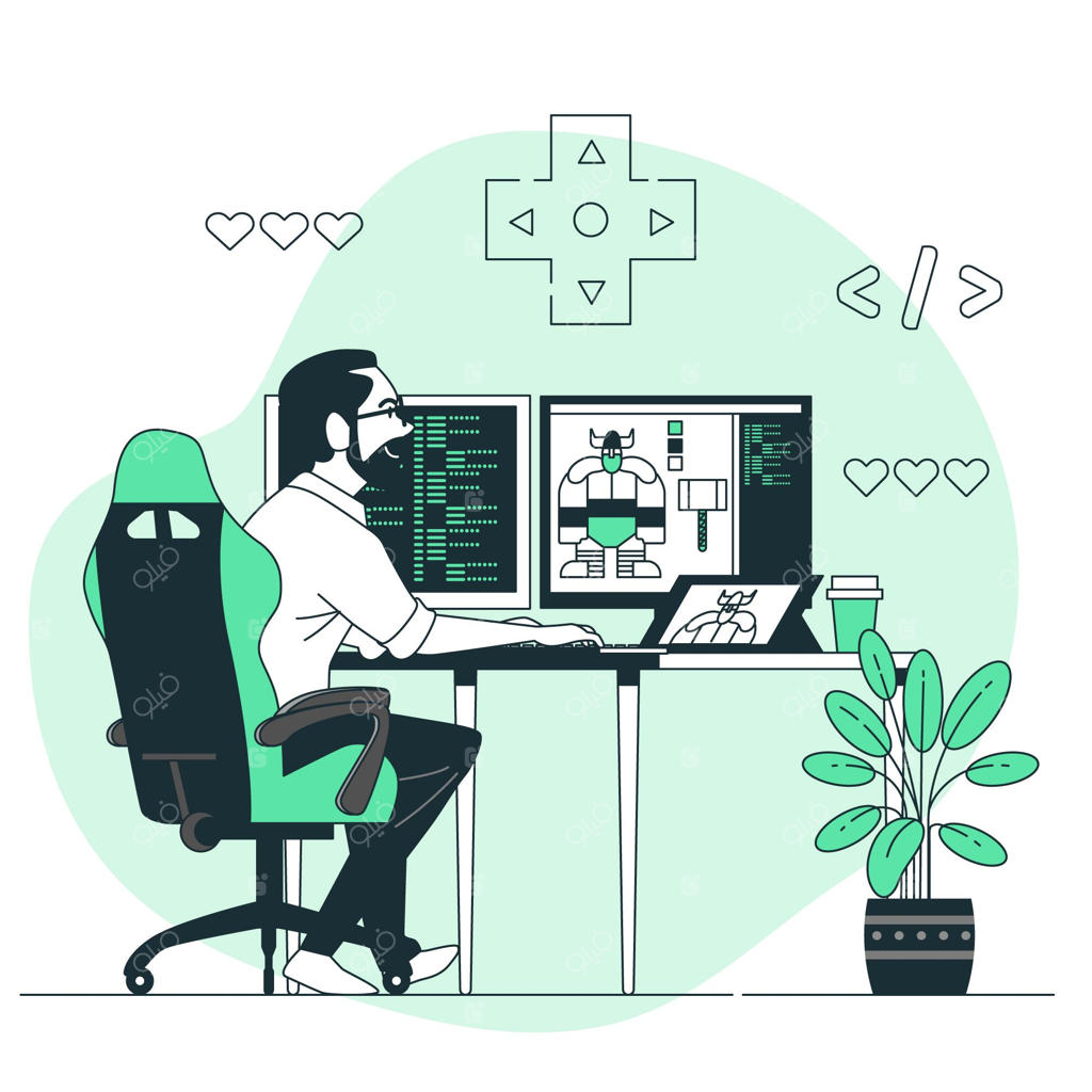 تصویرسازی مفهومی توسعه‌دهنده بازی ویدیویی