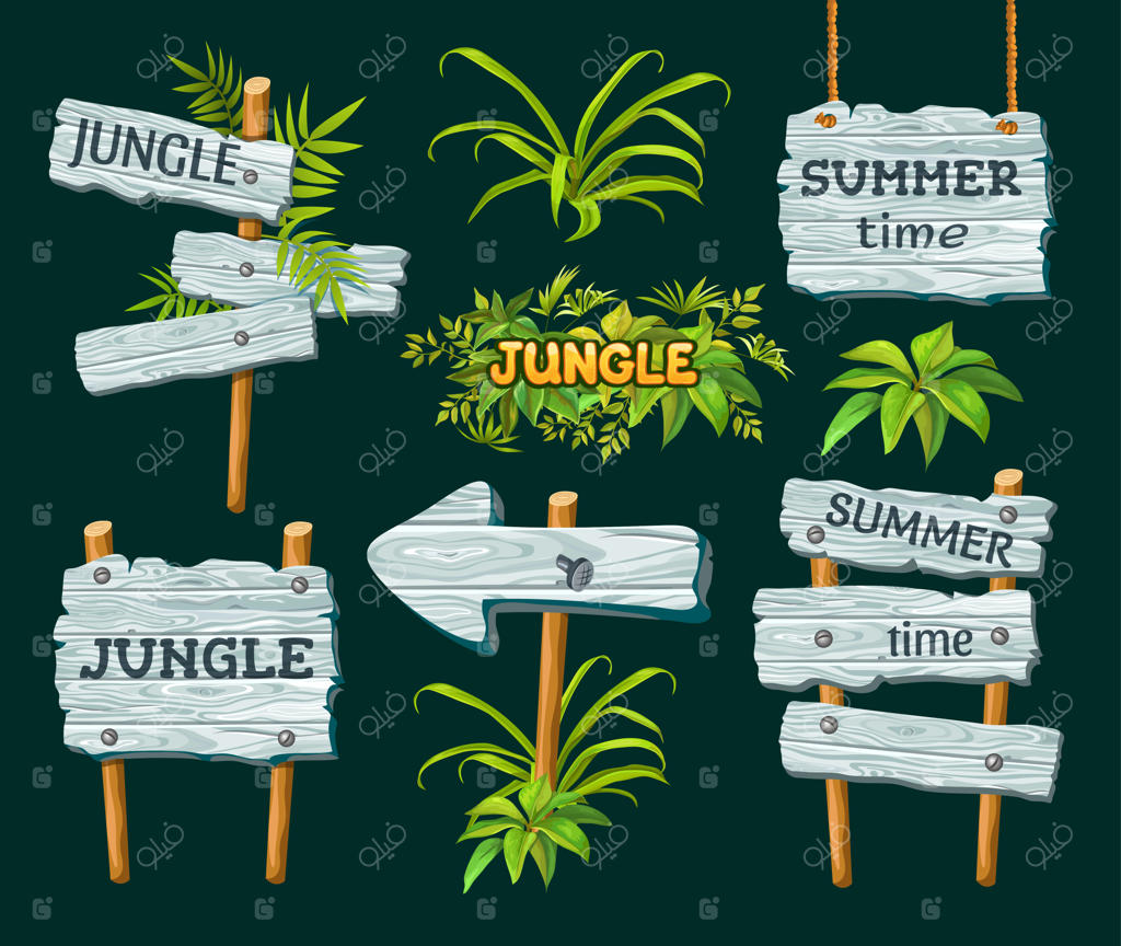 تخته‌های چوبی با فضای خالی برای متن.