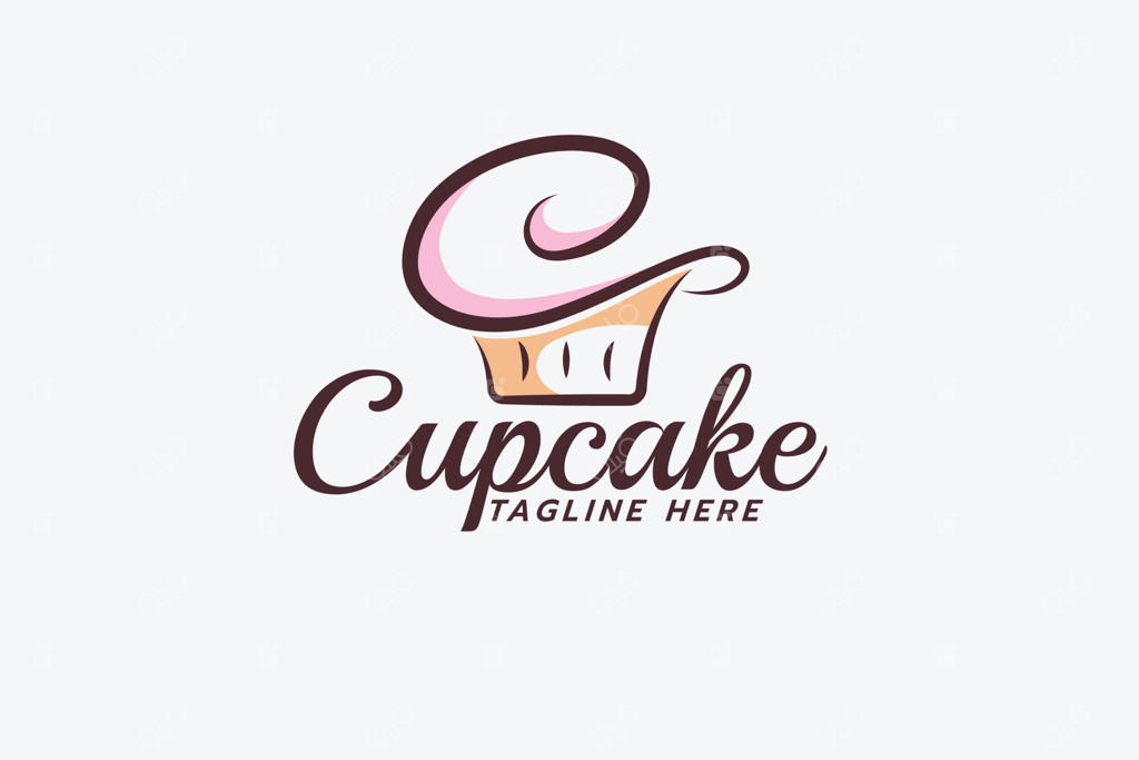 لوگوی ساده کیک کاپ، ترکیب کیک کاپ و حرف "C" برای هر کسب‌وکاری، به ویژه نانوایی، کافه، کیک‌فروشی و غیره.