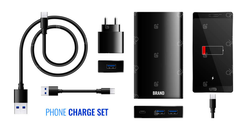 مجموعه‌ای از پاوربانک‌ها و شارژرهای واقعی و مستقل برای تلفن همراه
