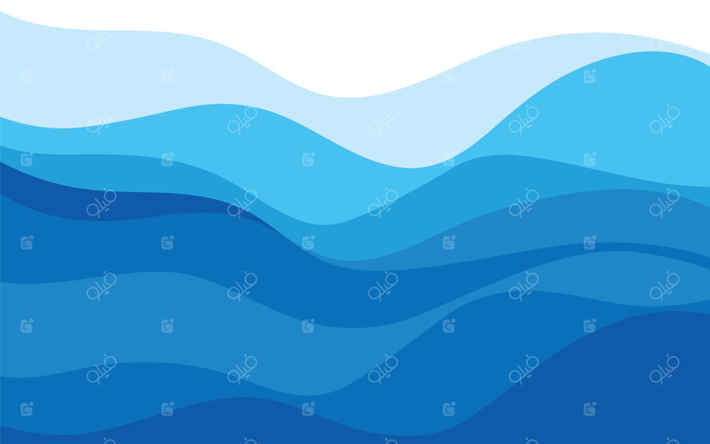وکتور پس‌زمینه موج آب آبی