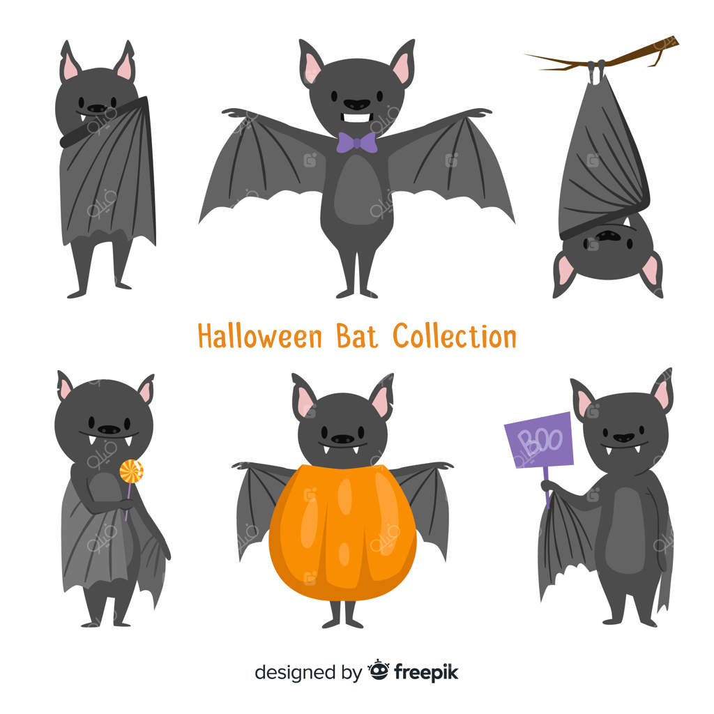 پس‌زمینه شب هالووین با طرح دستی خفاش‌ها