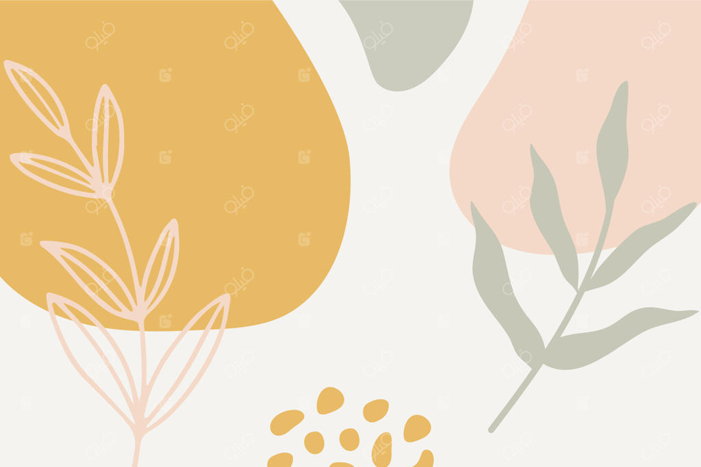 قالب پس‌زمینه انتزاعی و ارگانیک مینیمالیستی