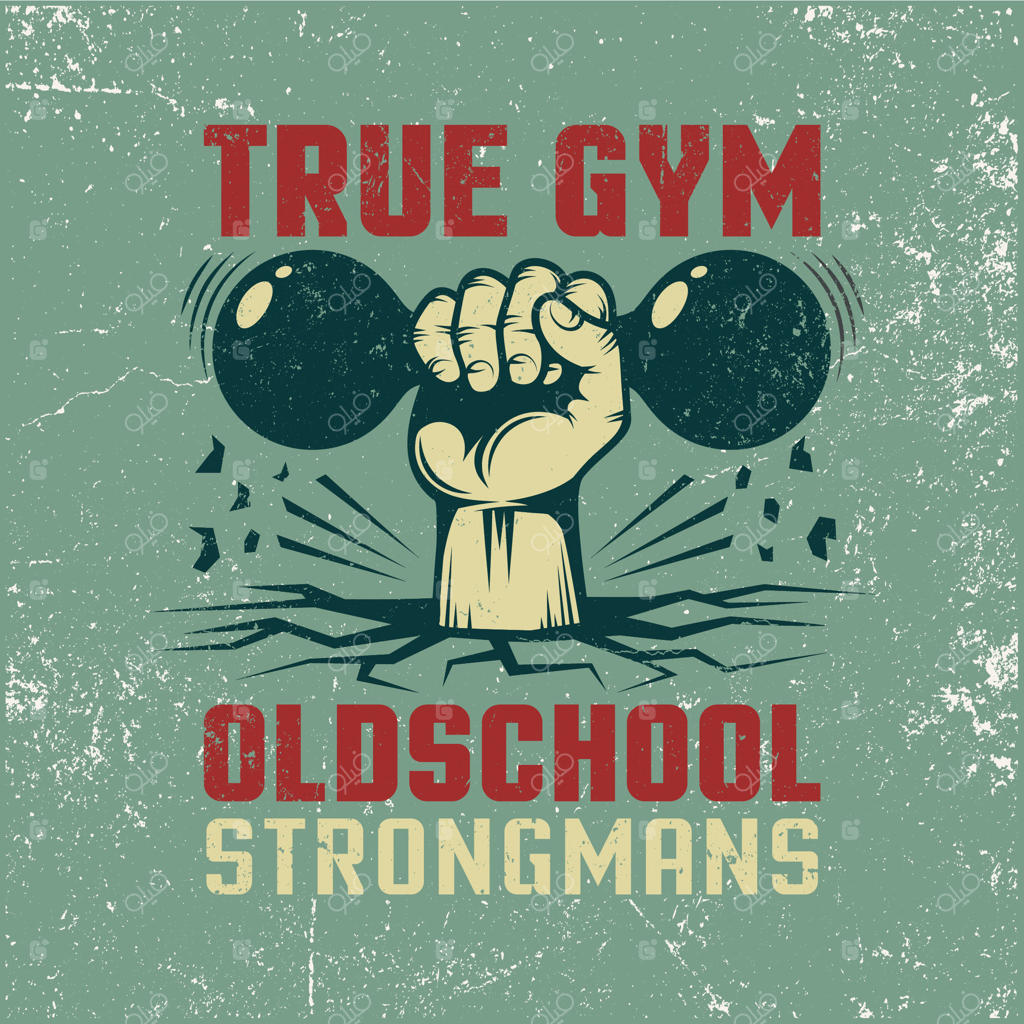 باشگاه واقعی - پوستر ورزشی کلاسیک برای باشگاه تناسب اندام