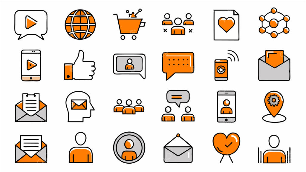 مجموعه آیکون شامل سبد خرید و کلمه هوشمند