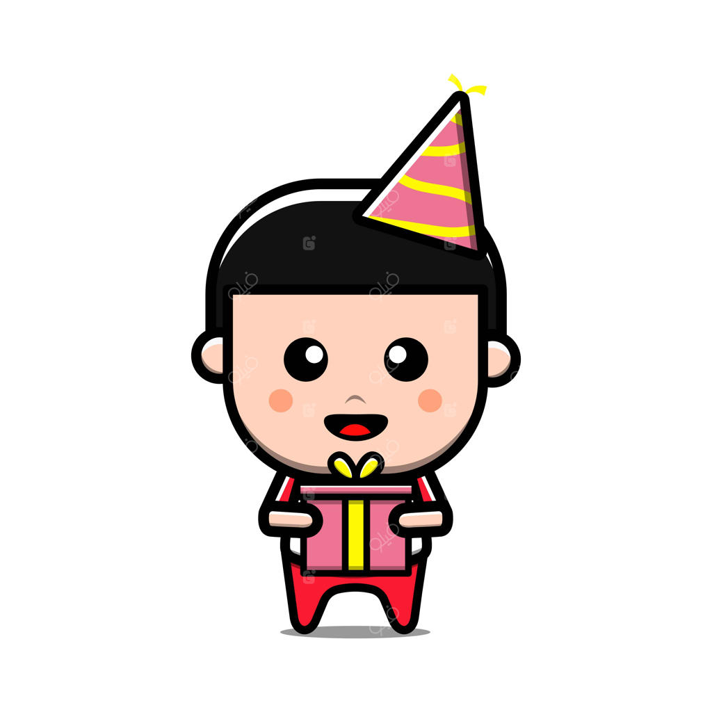 شخصیت کارتونی پسر بامزه برای تولد