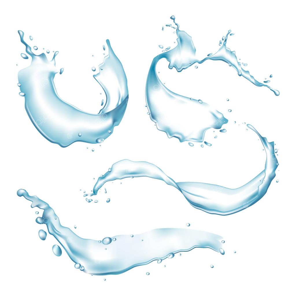 مجموعه‌ای از تصاویر واقعی پاشش آب