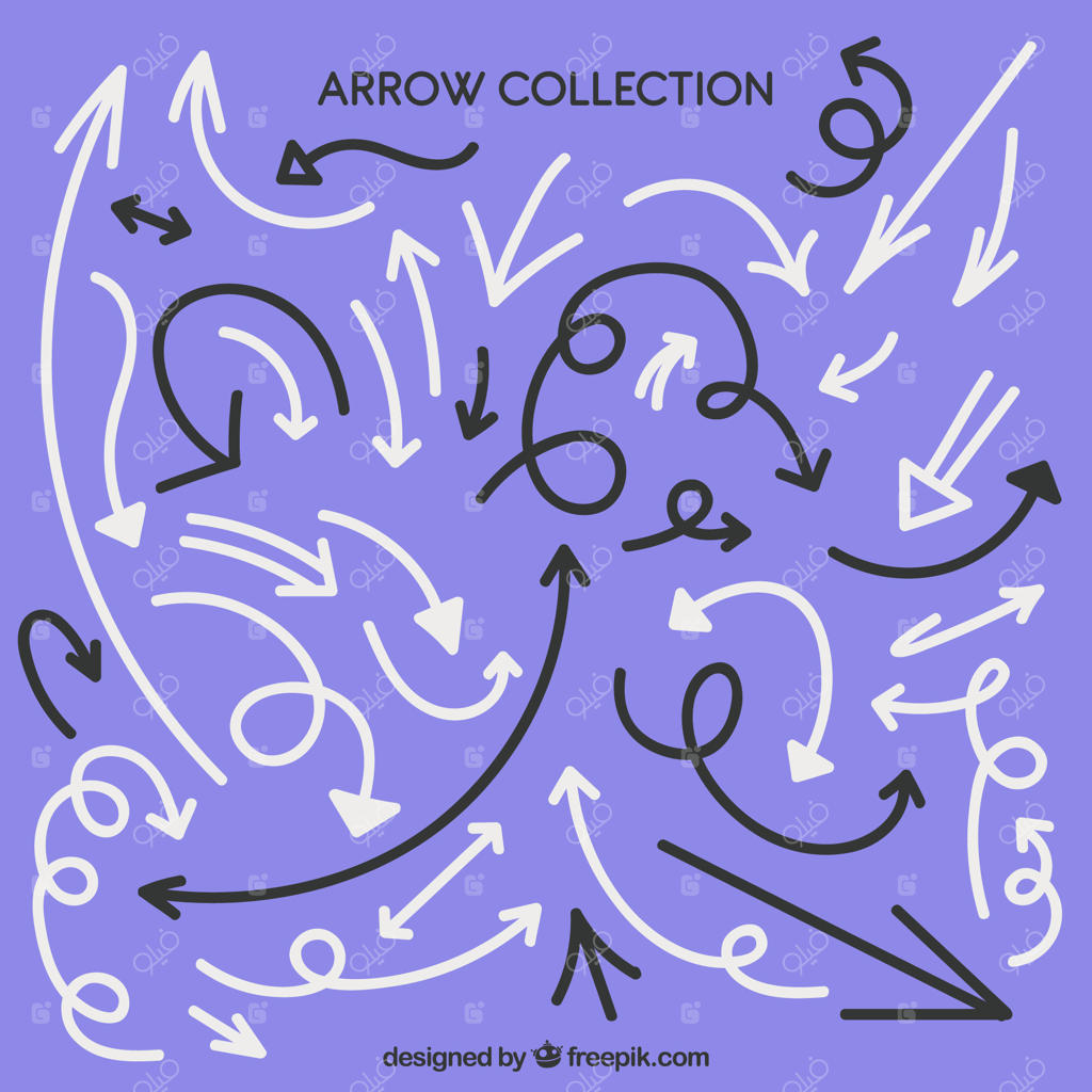 مجموعه فلش‌های اینفوگرافیک