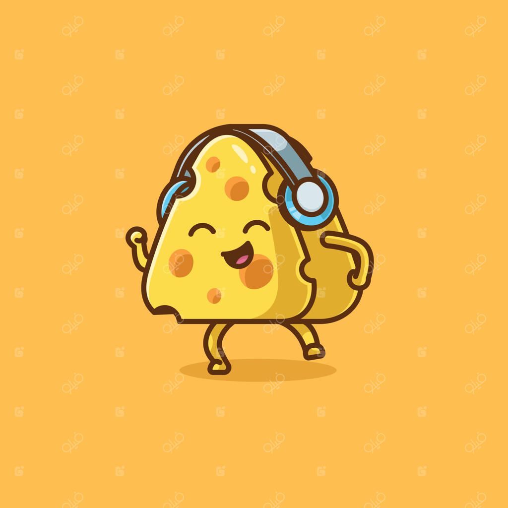 مجموعه‌ای از فعالیت‌های پنیر بامزه با استفاده از هدست - آیکون مفهومی جداگانه