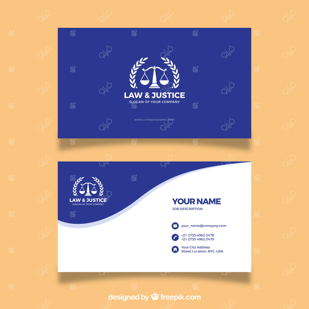 قالب کارت وکیل