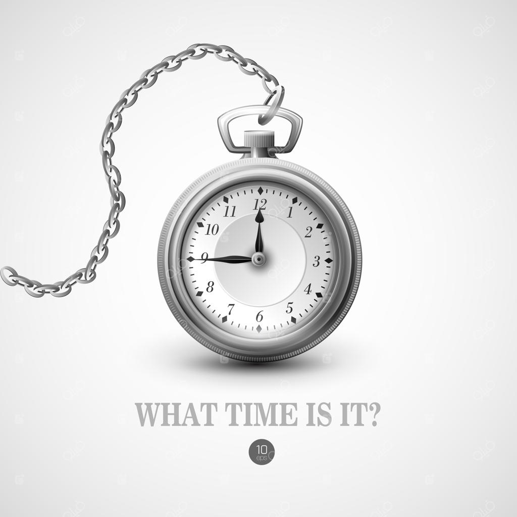 تصویرسازی ساعت عتیقه