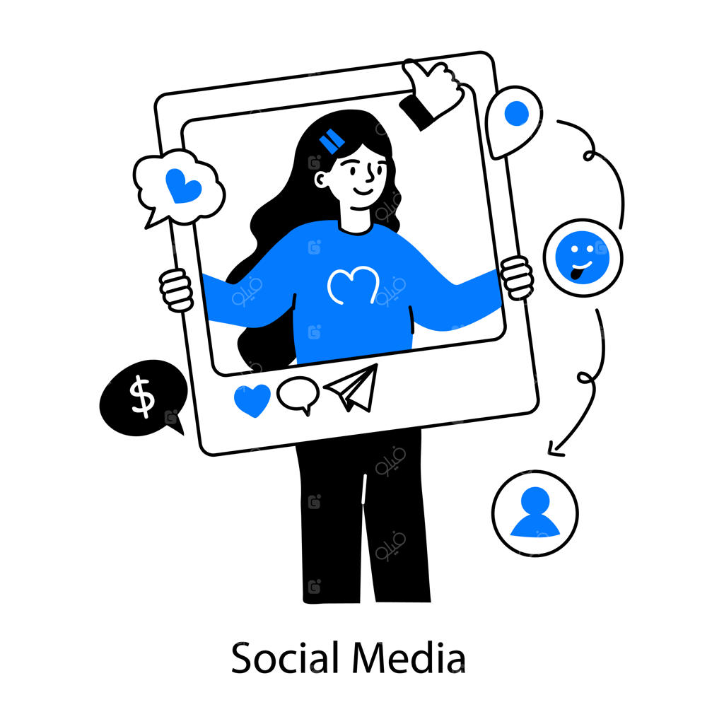 دانلود تصویرسازی مینی و دودل شبکه‌های اجتماعی