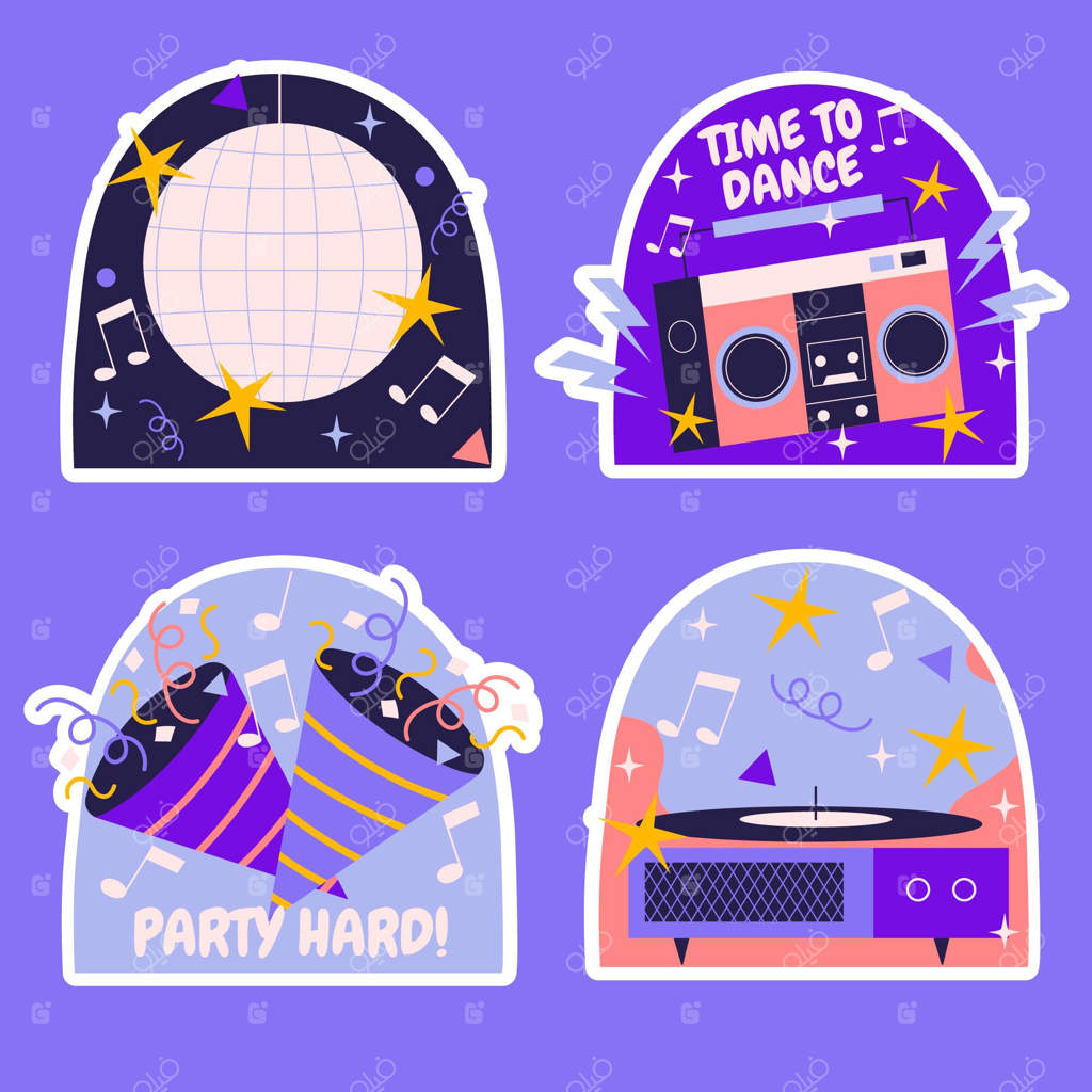 مجموعه تصویری عناصر جشن تولد