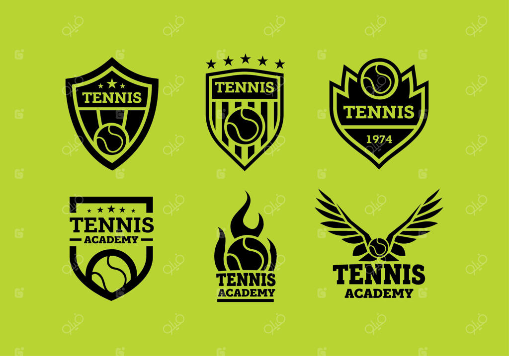 لوگوی تنیس - وکتور رایگان