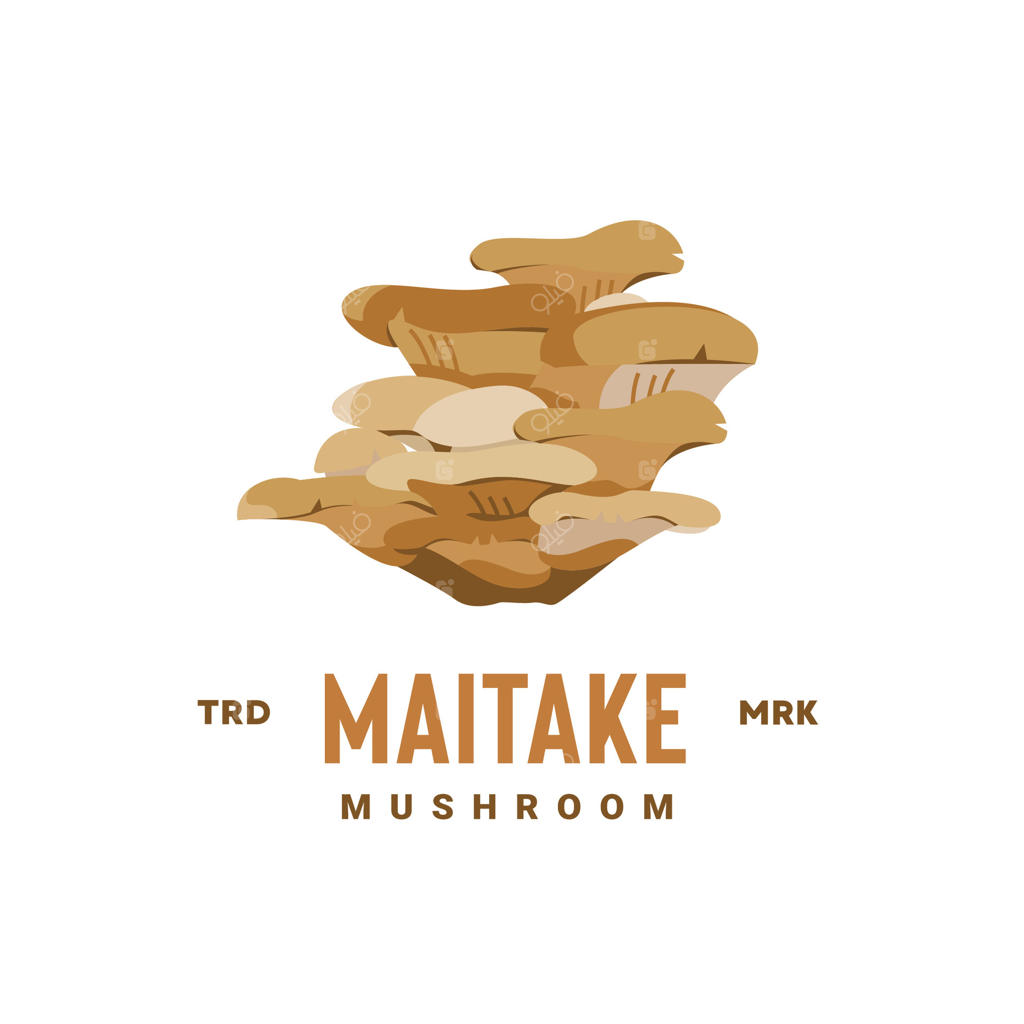 ترجمه: طرح لوگوی قارچ مایتاکه مناسب فروشگاه‌های سبزیجات و باغ‌ها، هم برای پوسترها و هم برای آیکون‌های وب است.