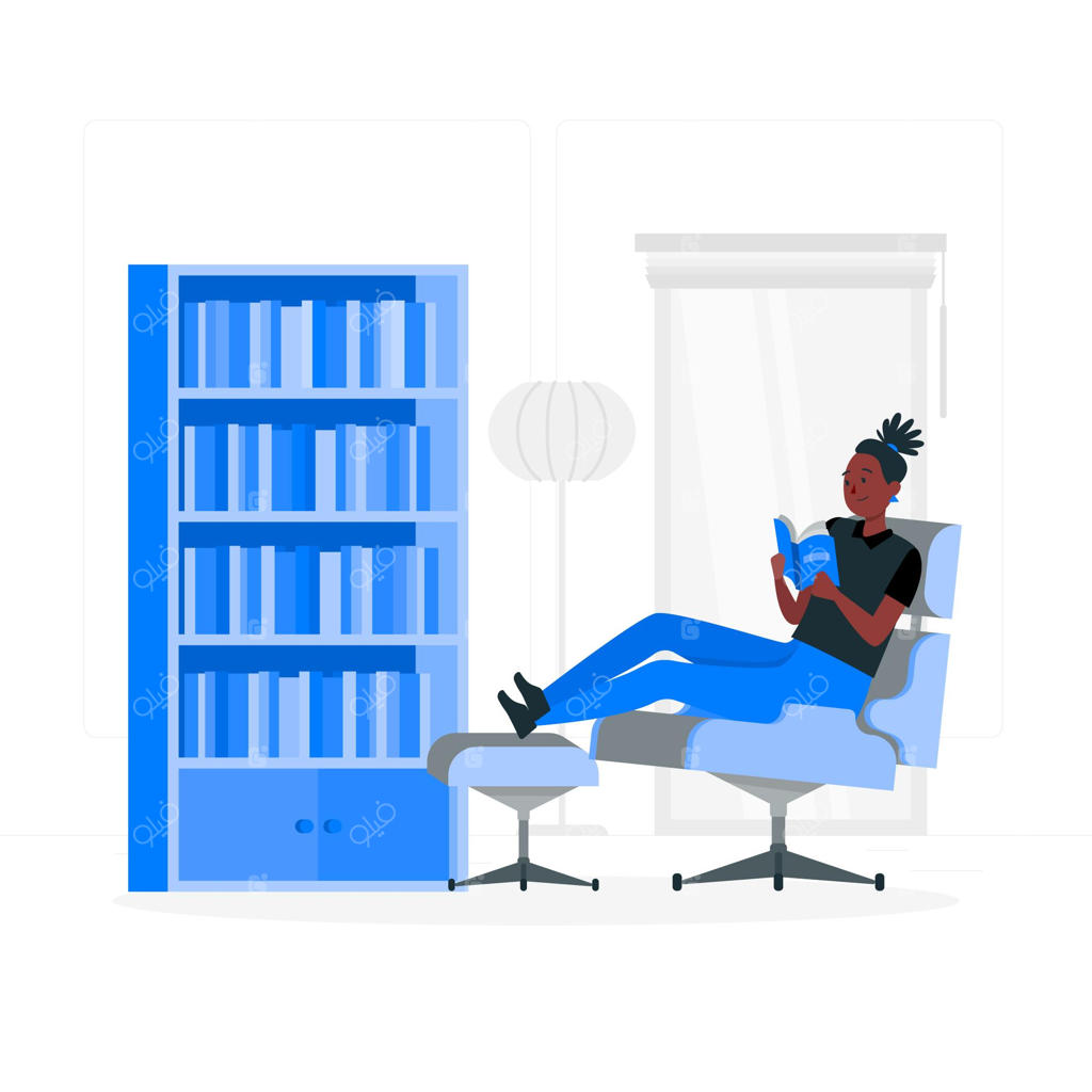 تصویرسازی مفهوم کتابخانه‌های خانگی