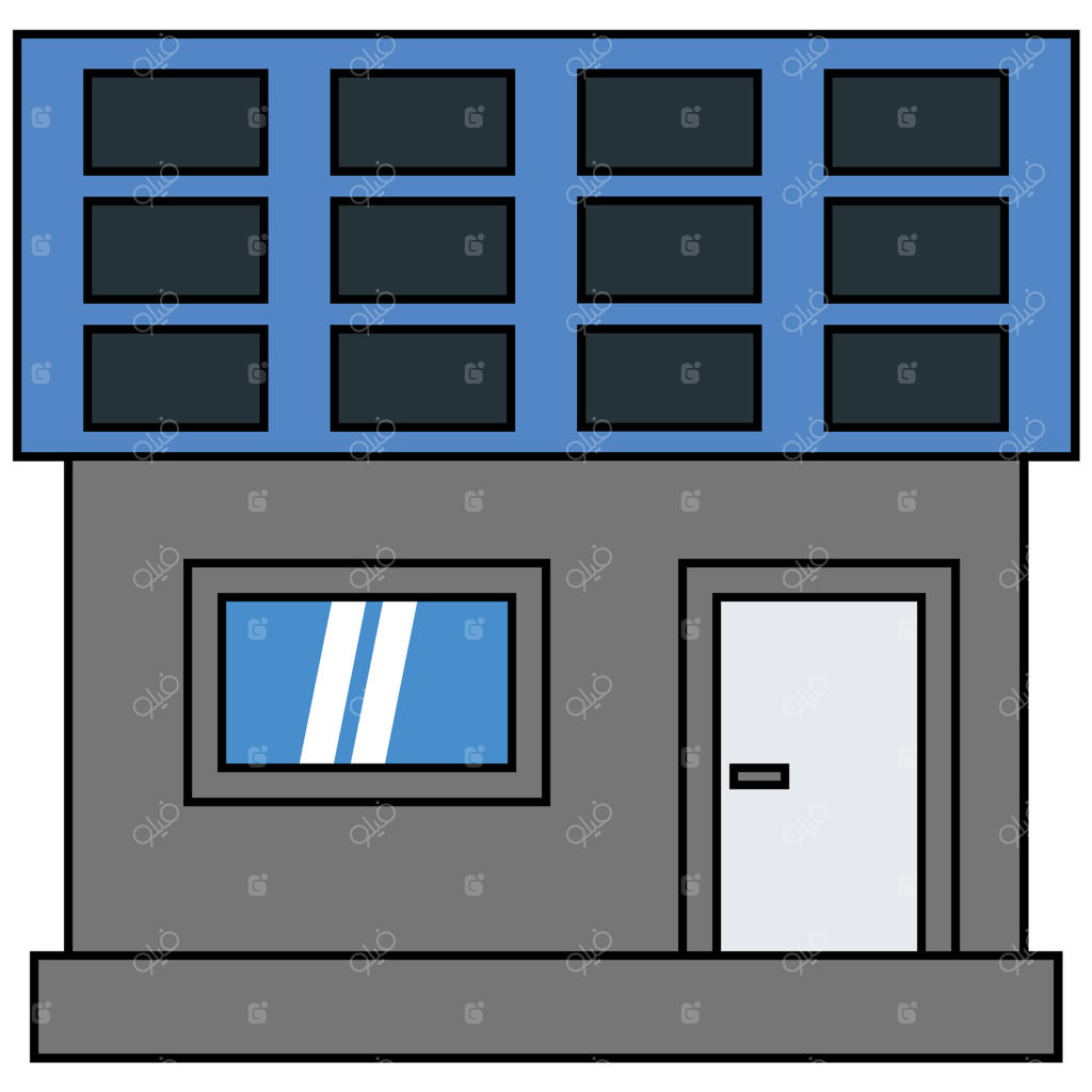 نماد پنل خورشیدی با طراحی خطی و پُر شده