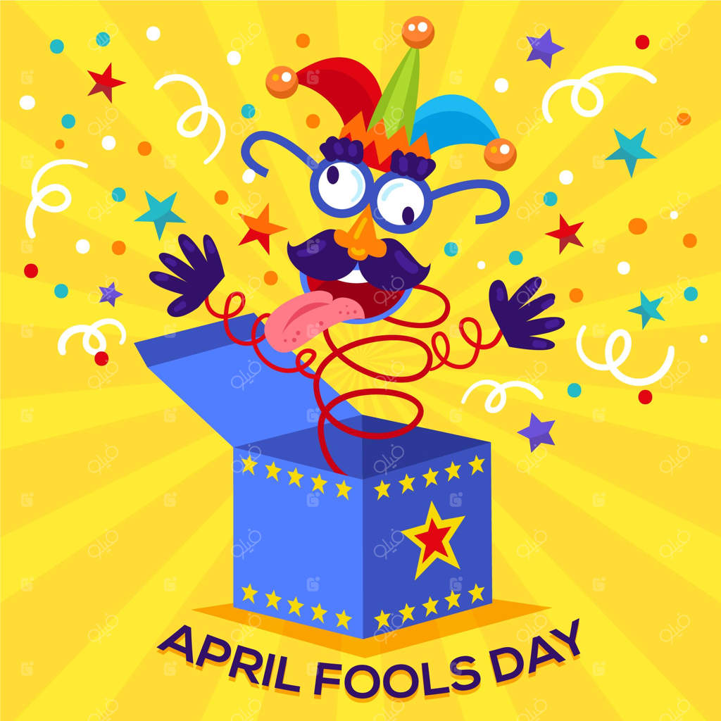 تصویرسازی ساده برای روز دروغ آوریل