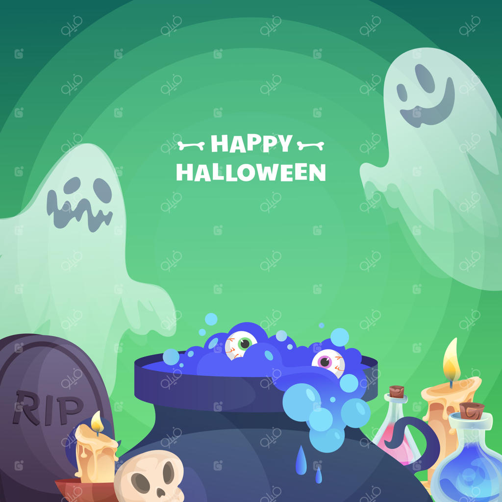 بنر جشن هالووین مبارک