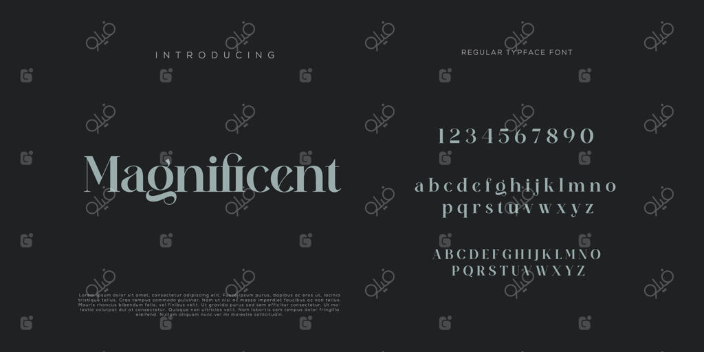 فونت حروف الفبا و اعداد شیک: طراحی‌های کلاسیک و مدرن تایپوگرافی در دنیای مد