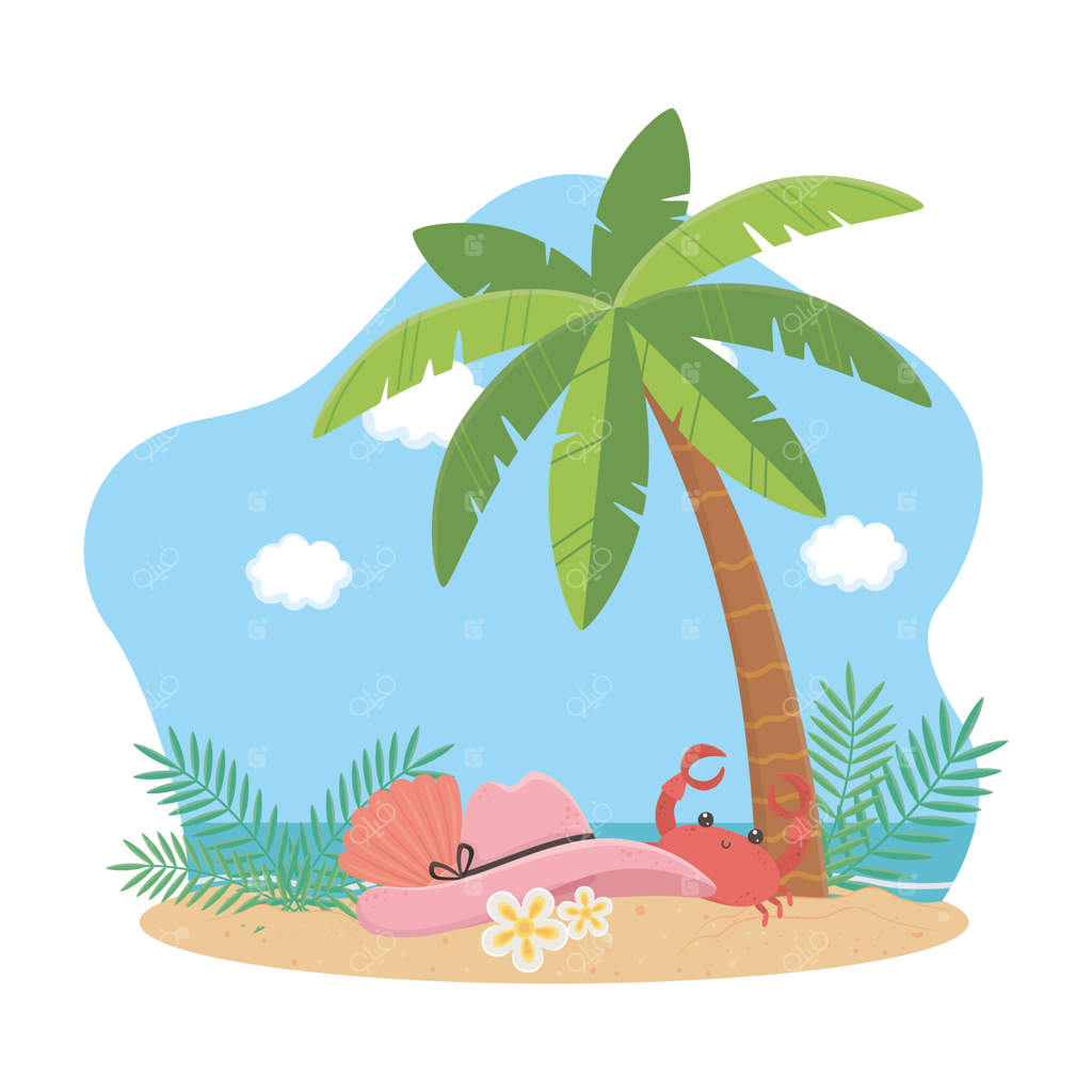 مجموعه آیکون‌های تابستان و تعطیلات