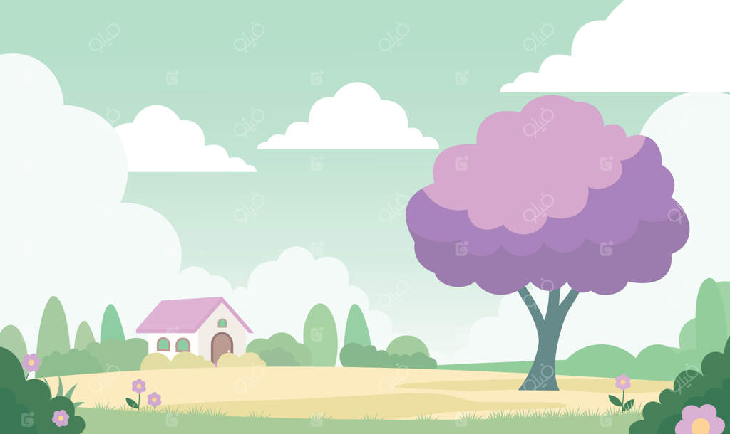 خانه‌ای با باغچه پر گل و گلستان در تابستان