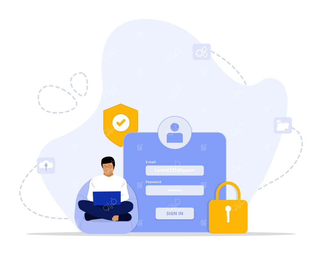 تصویرسازی مفهوم امنیت جهانی داده‌ها