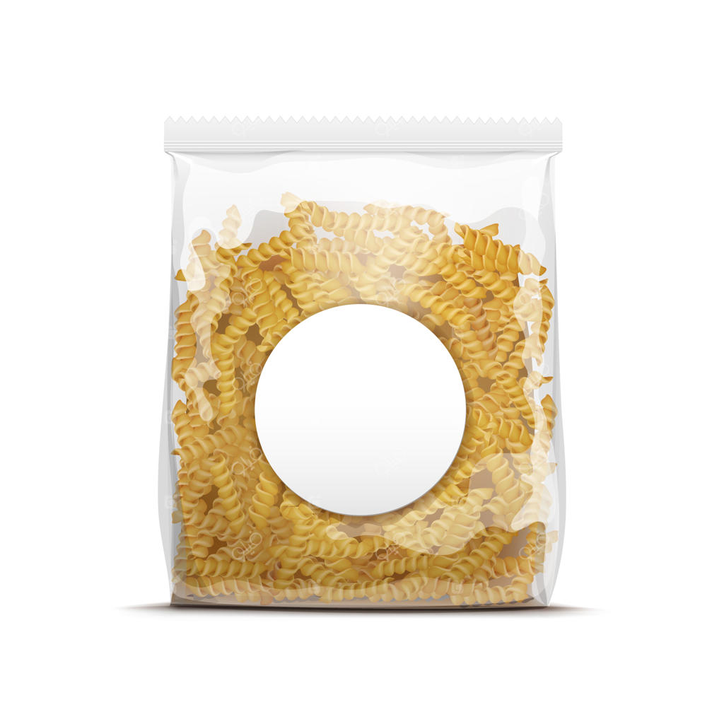 پترن بسته‌بندی ماکارونی فوسیلی به صورت مجزا