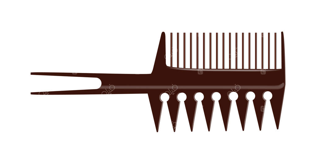 برس آرایشگری برای کوتاهی و رنگ موی دو طرفه به‌صورت جداگانه