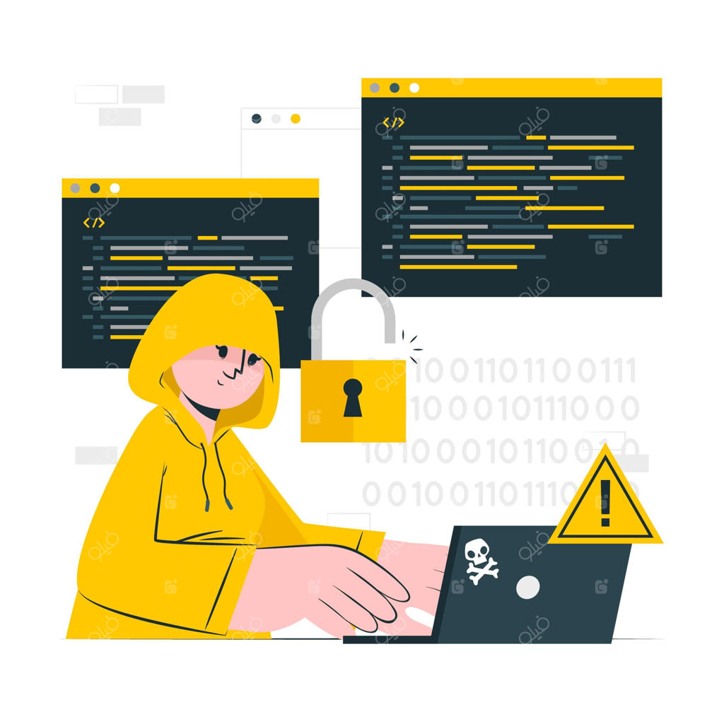 تصویرسازی مفهوم هکر