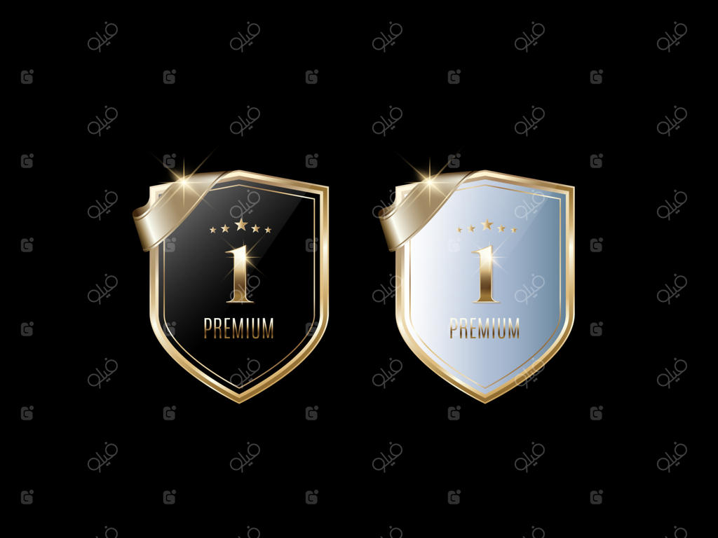 برچسب و نماد طلایی لوکس