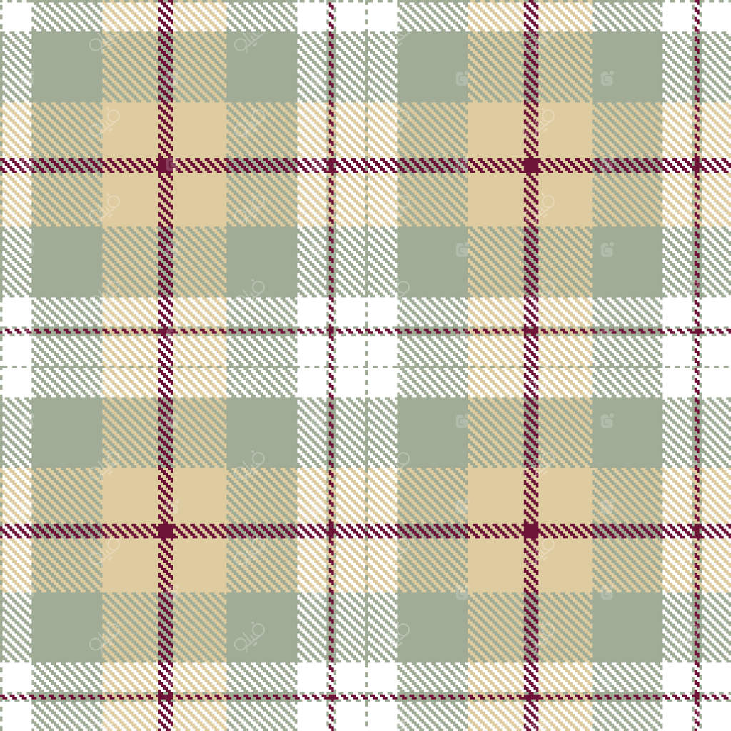 بافت پارچه‌ای پترن چهارخانهٔ باغ سنتی - مدرن آرام سفید بی‌وقفه