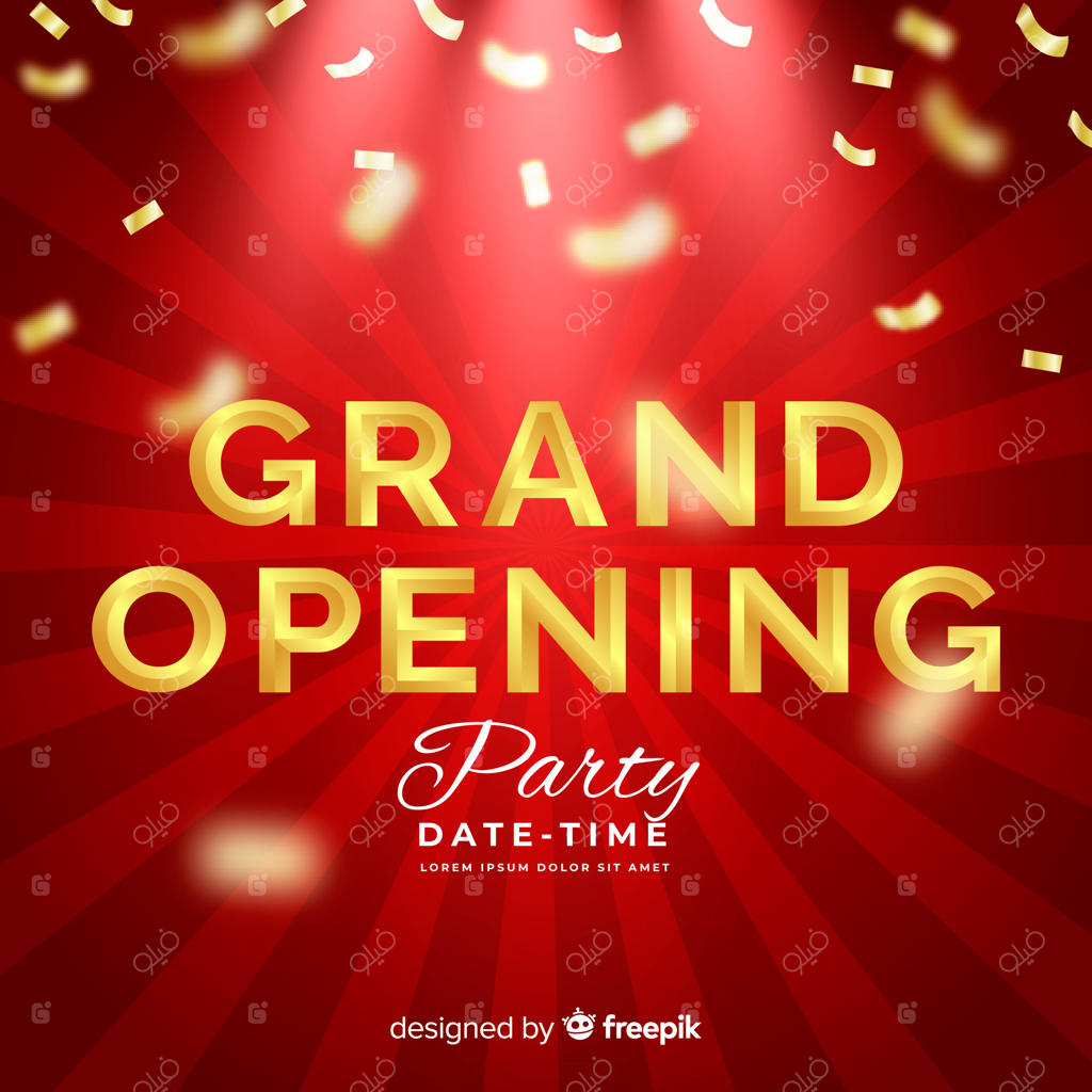 پس‌زمینه تزئینی واقع‌گرایانه برای افتتاحیه بزرگ