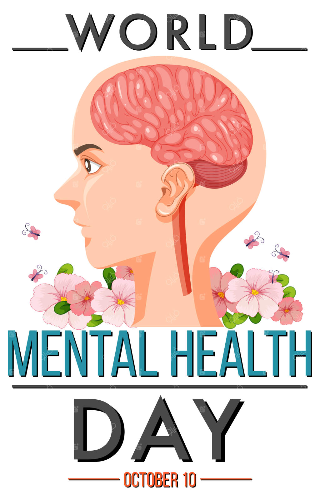 طراحی پوستر برای روز سلامت روان