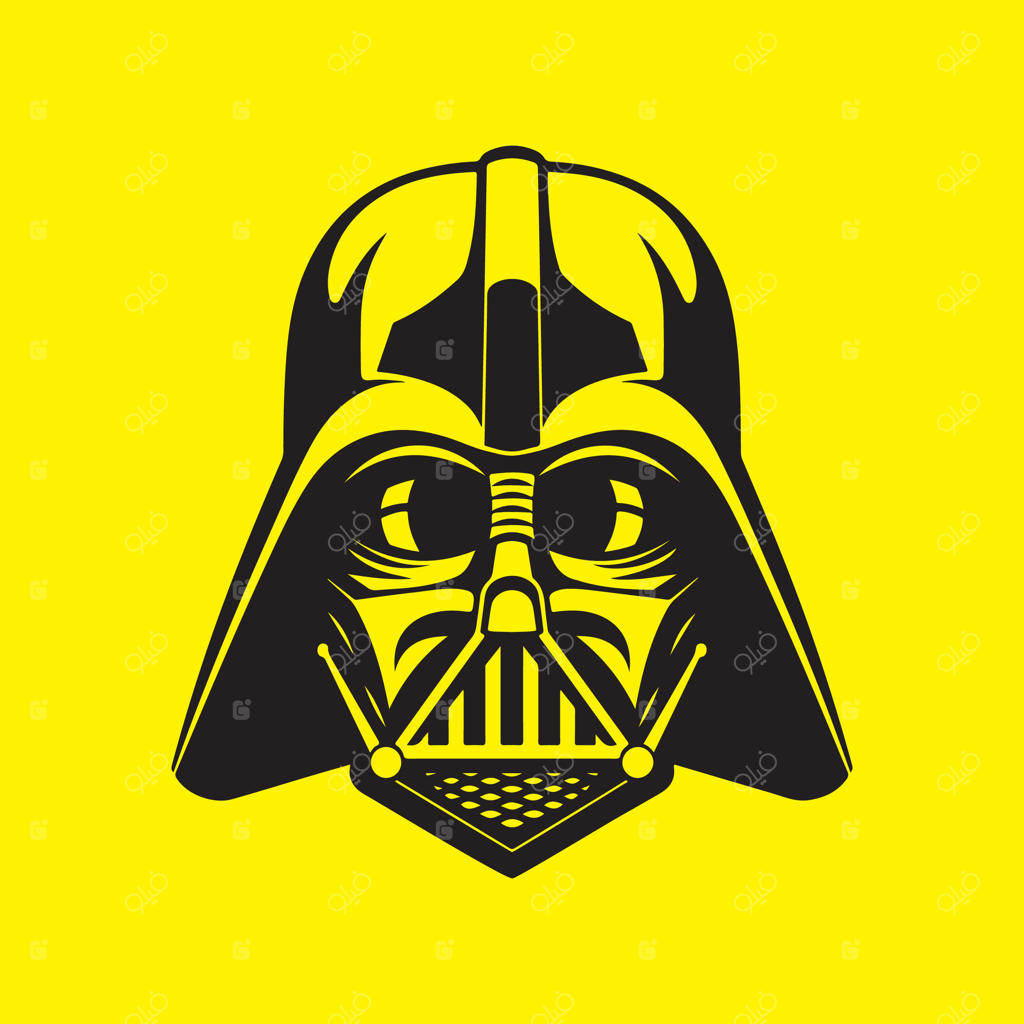 تصویر وکتوری کلاه‌خود دارث ویدر برای کودکان