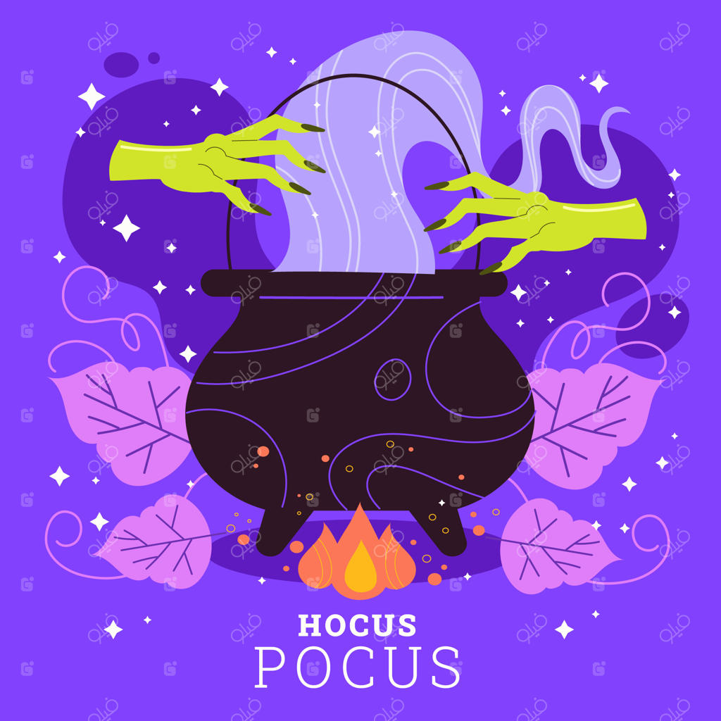 تصویرسازی مسطح برای جشن هالووین