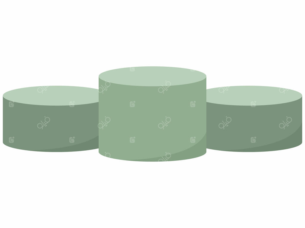 تصویرسازی پس‌زمینه سکوی گرد خالی