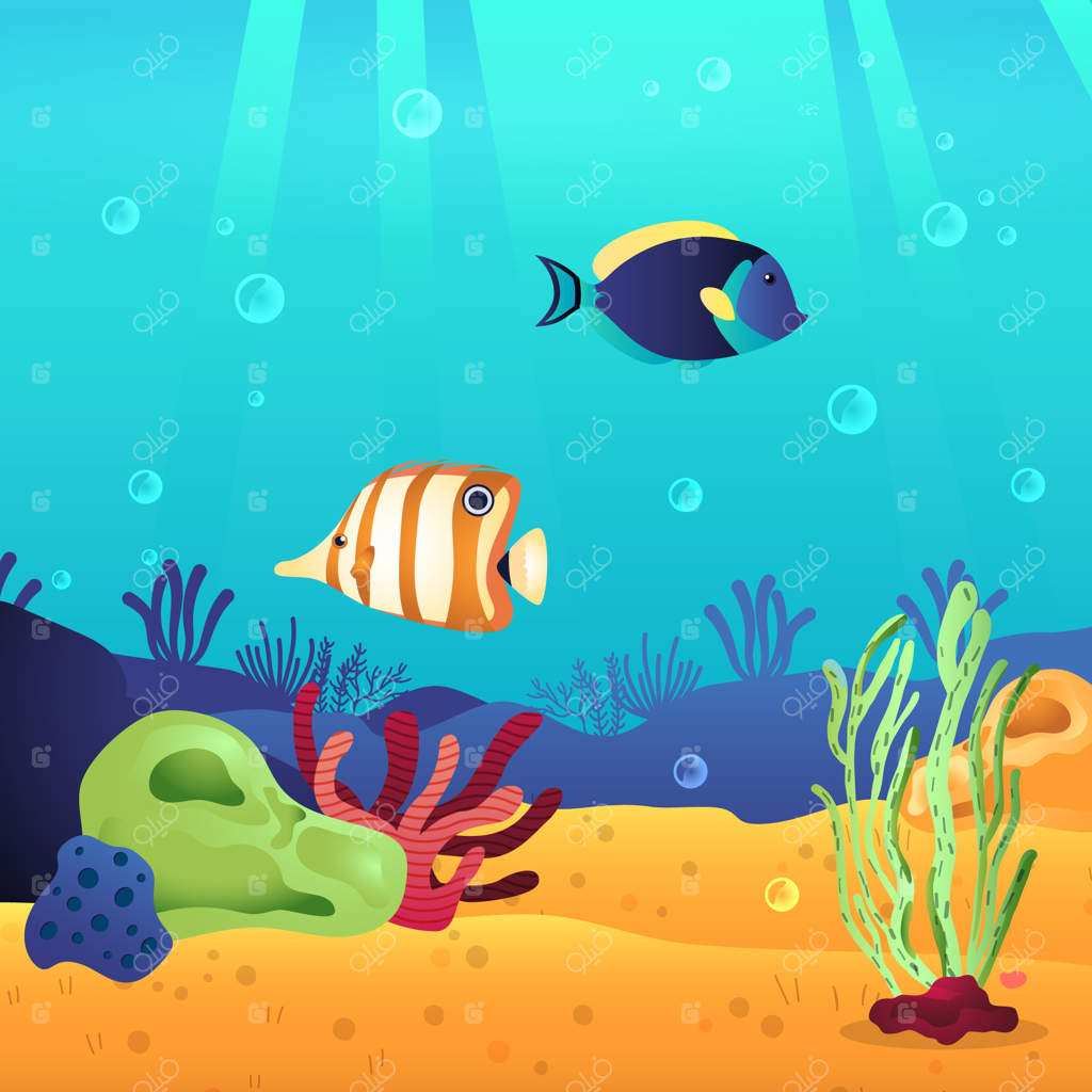 تصویرسازی روز جهانی صخره‌های مرجانی با طیف رنگی