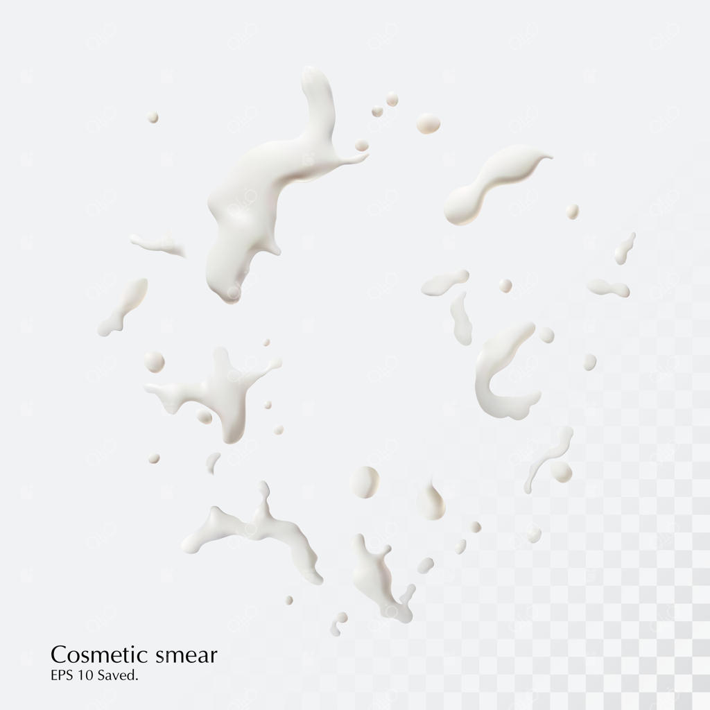 پس‌زمینه محصولات آرایشی. تصویرسازی سه‌بعدی و واقعی از محصول آرایشی.